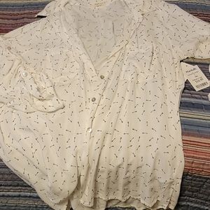 Long sleeve button down blouse